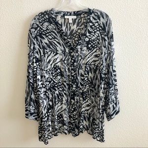 Black and white Blouse